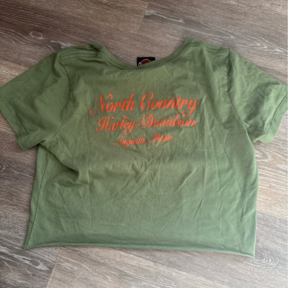 Cropped, Vintage Harley Davison Shirt - Picture 2 of 2